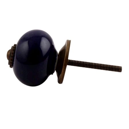 Navy Blue Antique Fitting Ceramic Knob